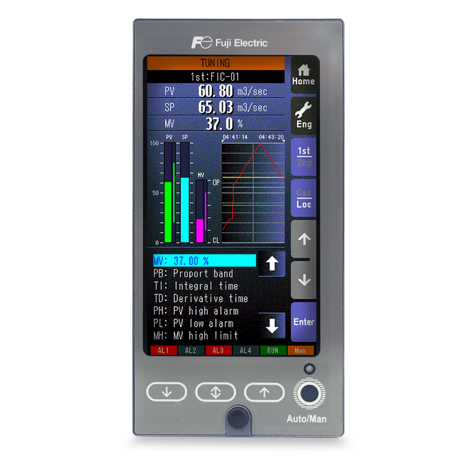 PSC 200 vue face generale ecran tuning header