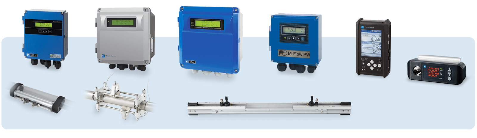 pinza en caudalímetros ultrasónicos de fuji electric